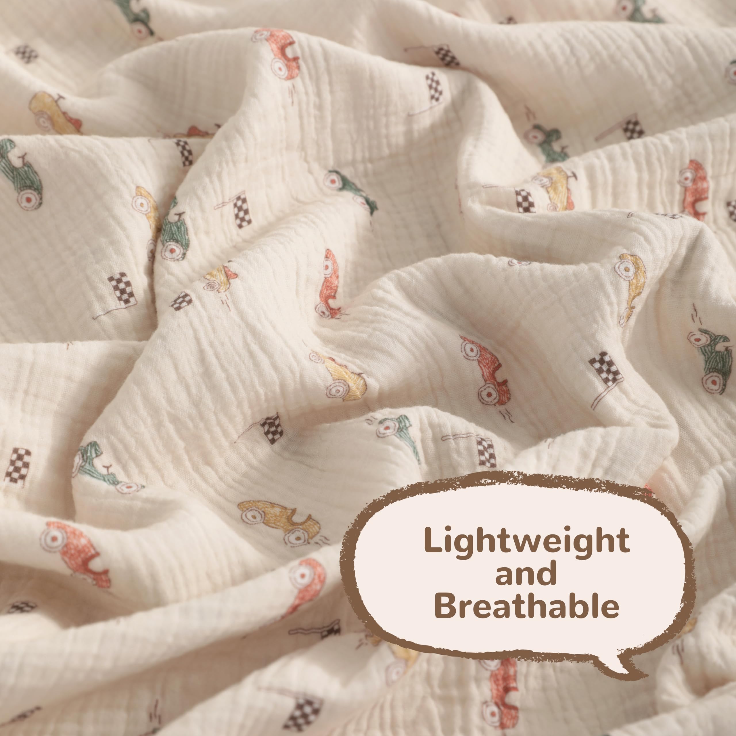 NTBAY versatile blanket for crib, stroller, or travel moments.