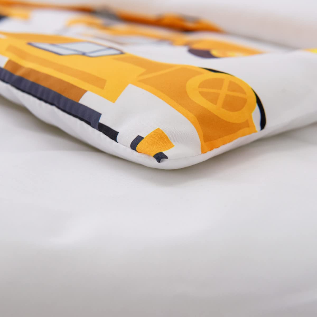 NTBED fitted sheet closeup, secure fit for a 28 by 52 by 8 inch mattress.