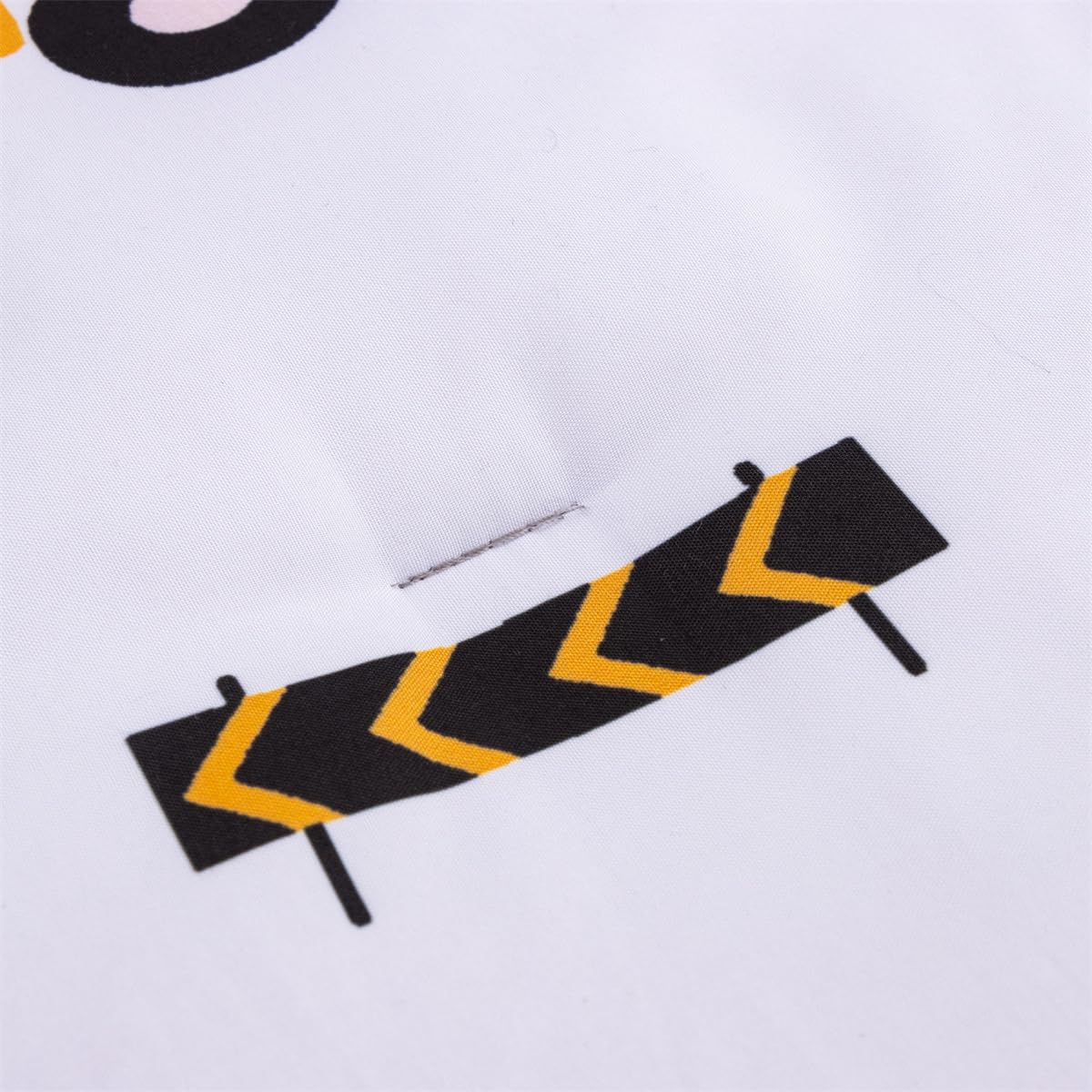 NTBED flat sheet 45x60 shows construction graphic on breathable microfiber.
