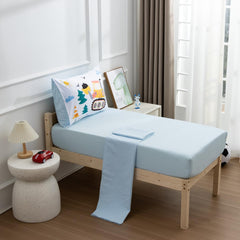 NTBED flat sheet displays construction design for playful beds.