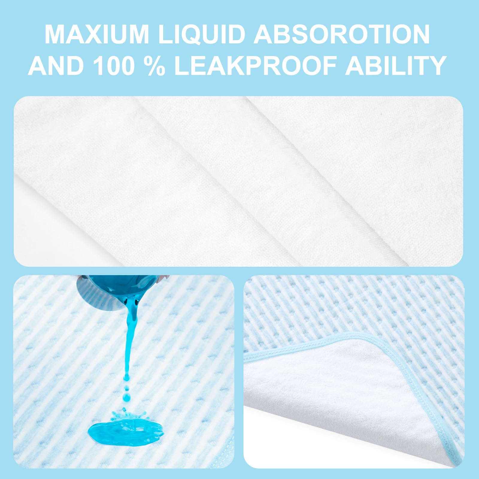 Ntoaujao cotton-soft surface bed pad stays comfortable overnight