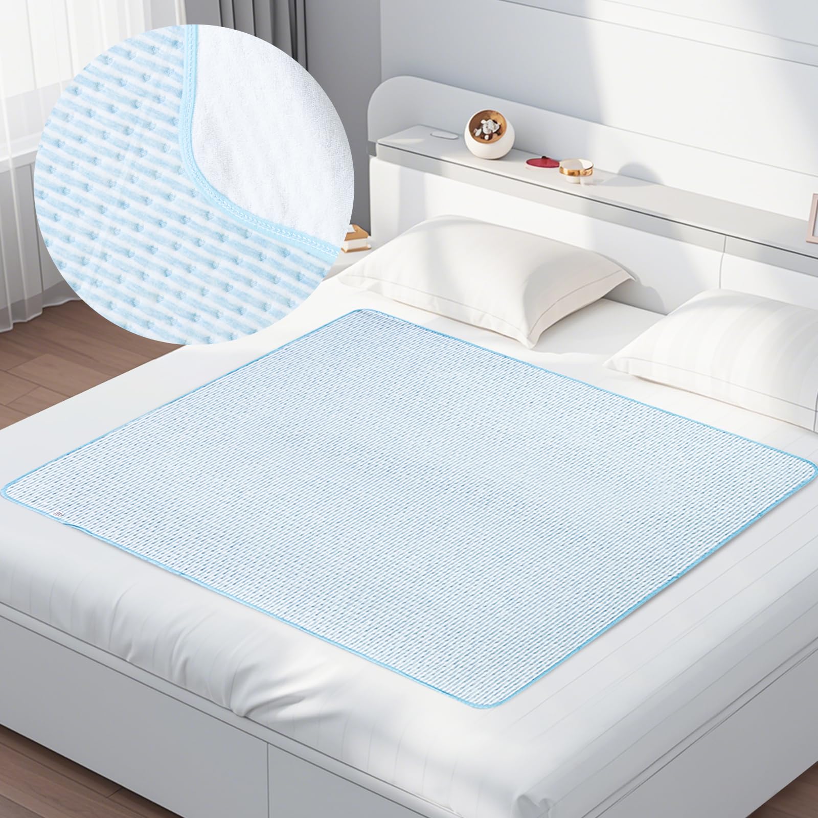 Ntoaujao bed pad is machine washable for easy cleaning