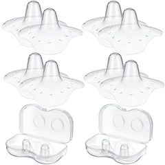 Nuanchu 8-pack nipple shields shown in package for a comfortable latch