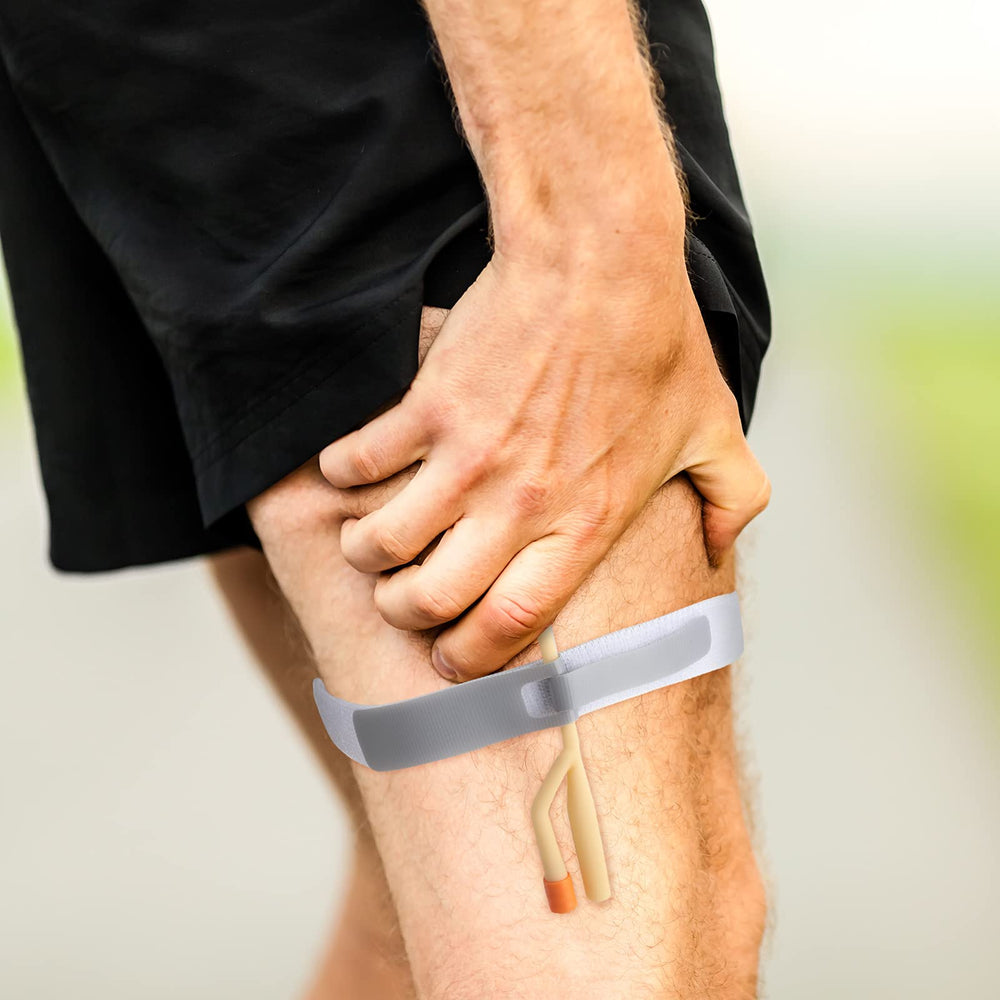 Nuanchu anti-slip catheter holder gray secures the tube effectively.