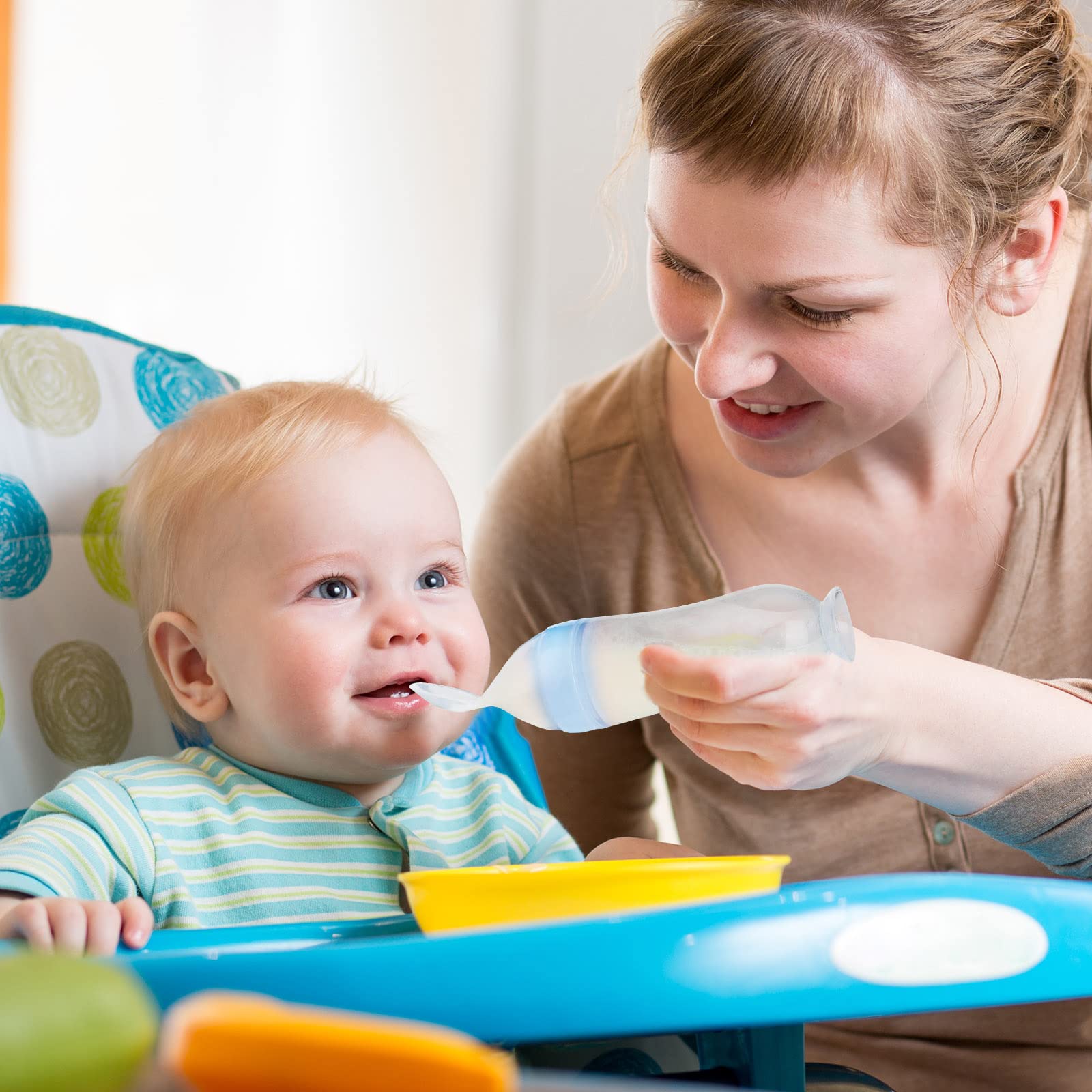 Nuanchu easy-clean silicone spoon design makes cleanup quick after meals.