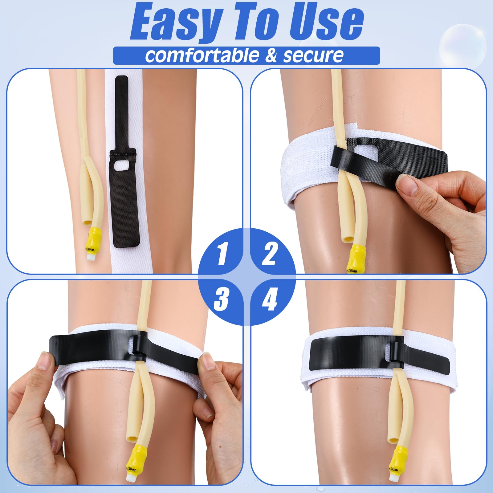 Nuanchu non-slip adjustable design fits various leg sizes securely.