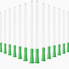 Nuanchu enema tubes 200pcs clear, individually packaged for clean storage.