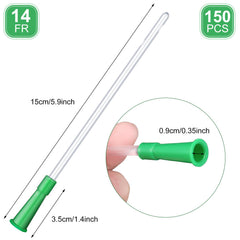 Nuanchu PVC tubes 15 cm length with smooth rounded end for comfort