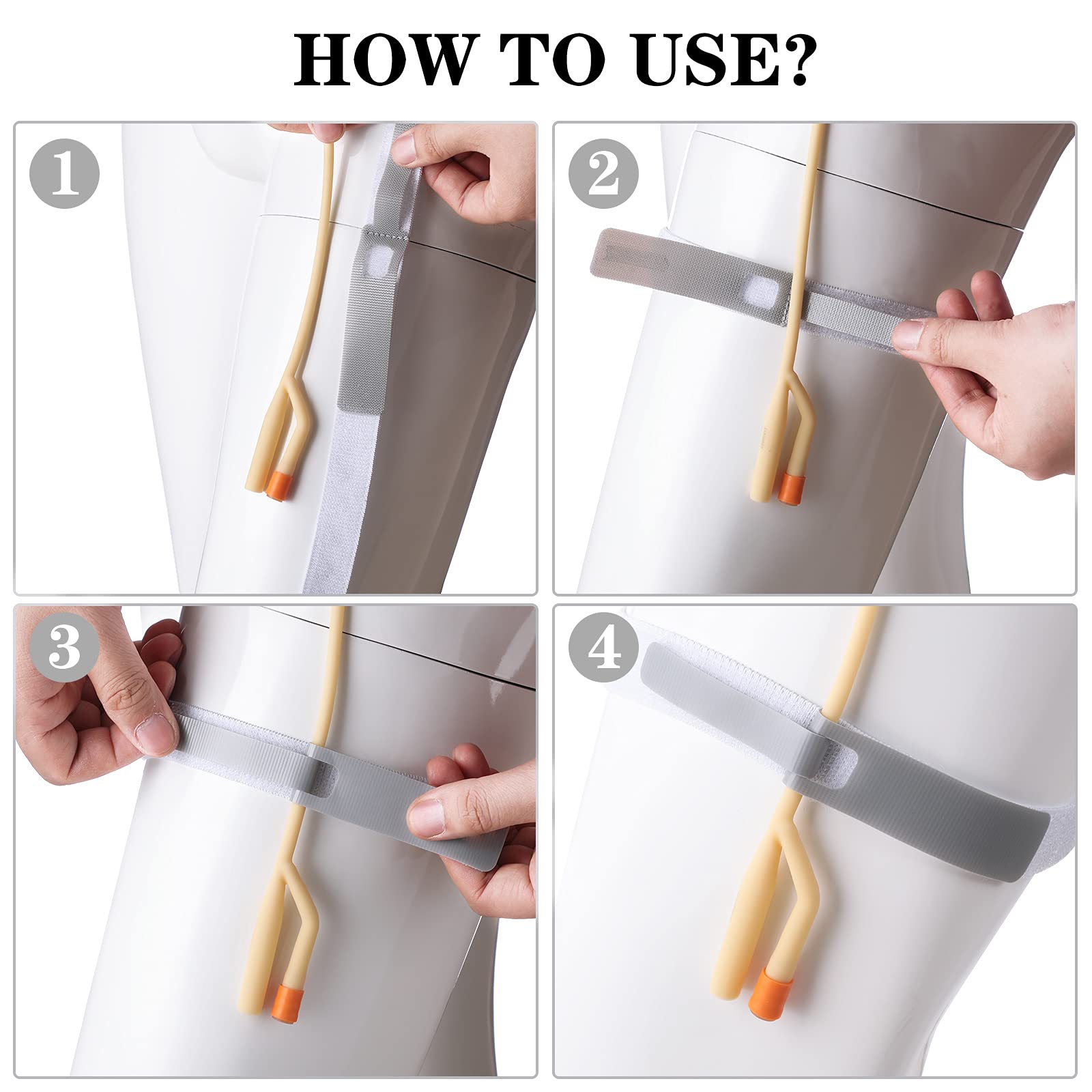 Nuanchu reusable fastener catheter holder for easy care routines.