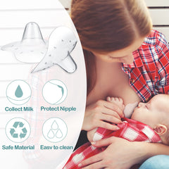 Nuanchu soft silicone nipple shield close-up highlighting flexible, safe material for nursing comfort