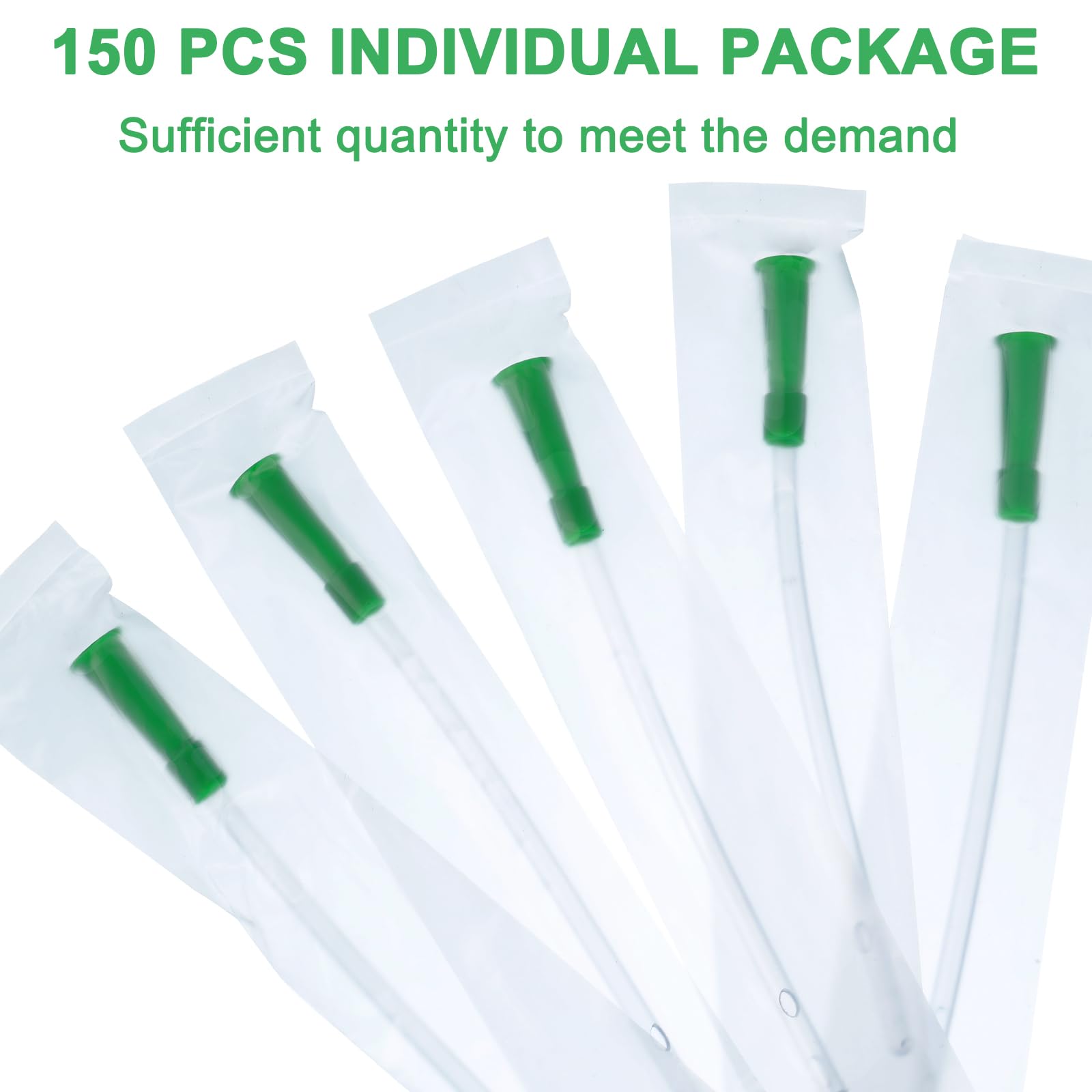 Nuanchu green tubing, individually packaged for hygiene and convenience