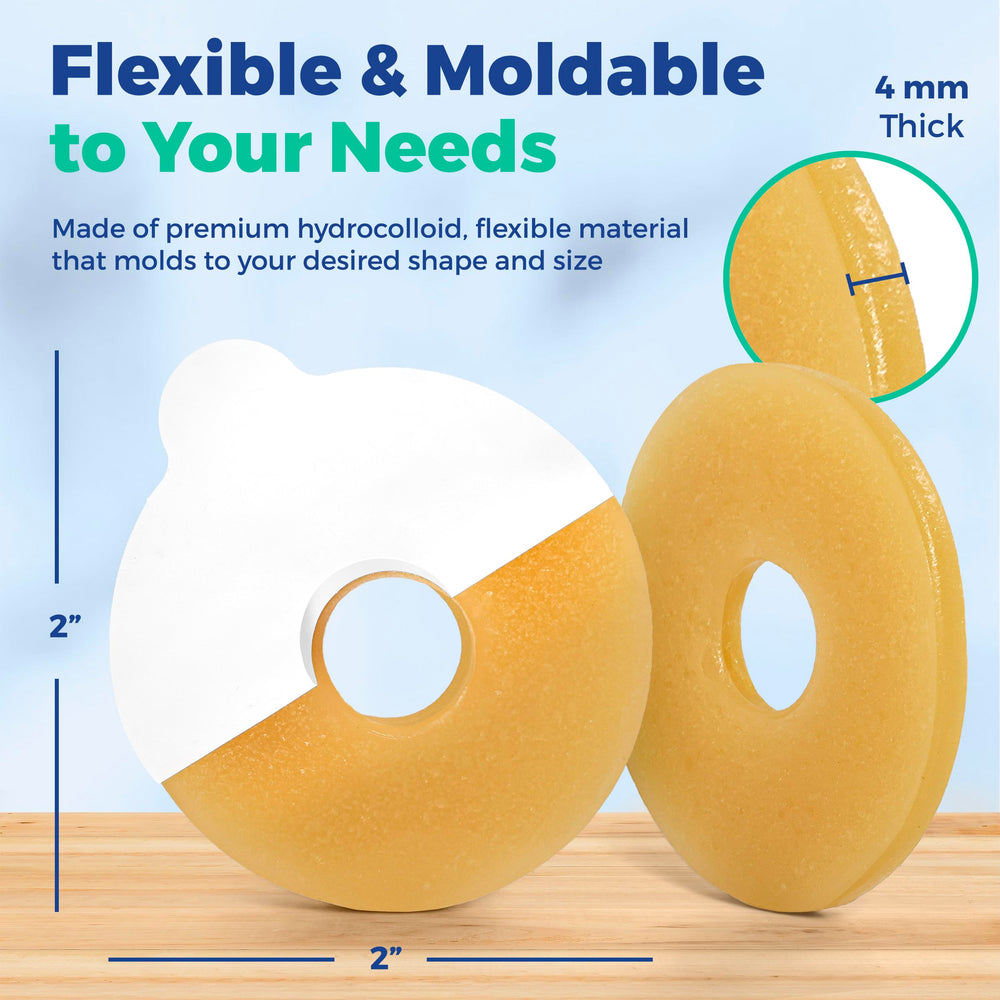 NuBliss barrier ring compatible with colostomy, ileostomy, and urostomy bags