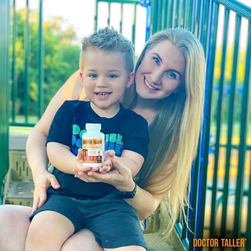 NuBest Doctor Taller Kids chewable tablet being dispensed for easy daily use.