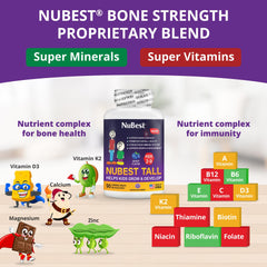 NuBest Tall Kids berry-flavored chewables appealing to kids' taste and routine