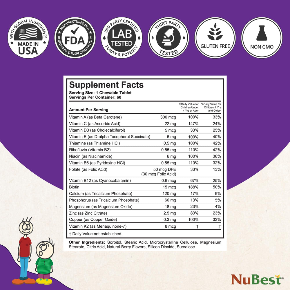 NuBest Tall Kids non-GMO gluten-free formula suitable for various diets