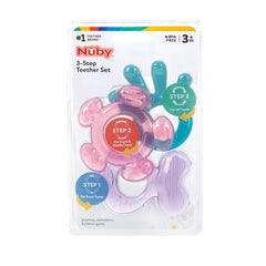 Nuby teether for middle teeth eases teething discomfort and massages gums