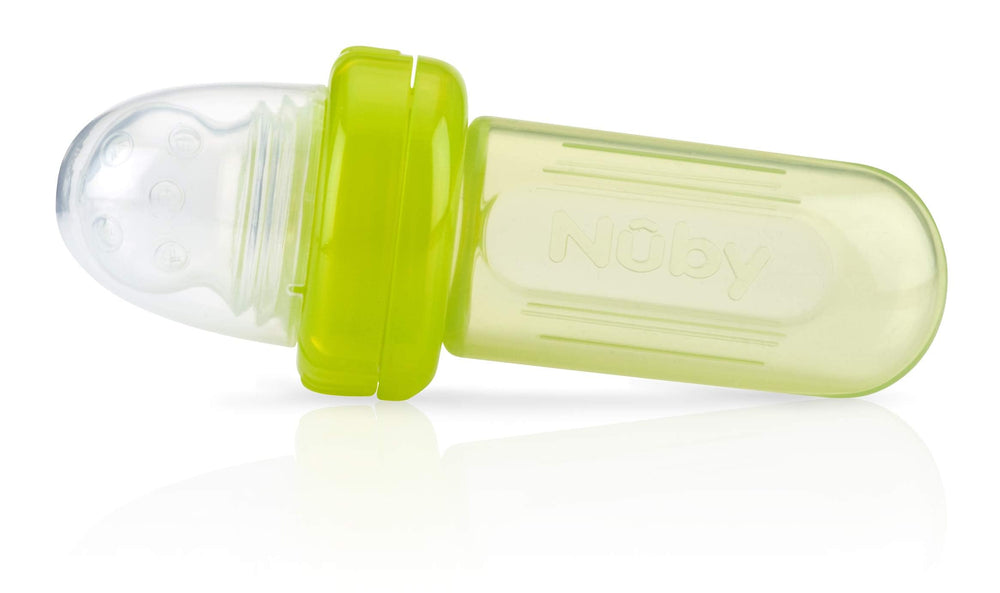 Nuby EZ Squee-Z BPA-free silicone components ensure safe feeding