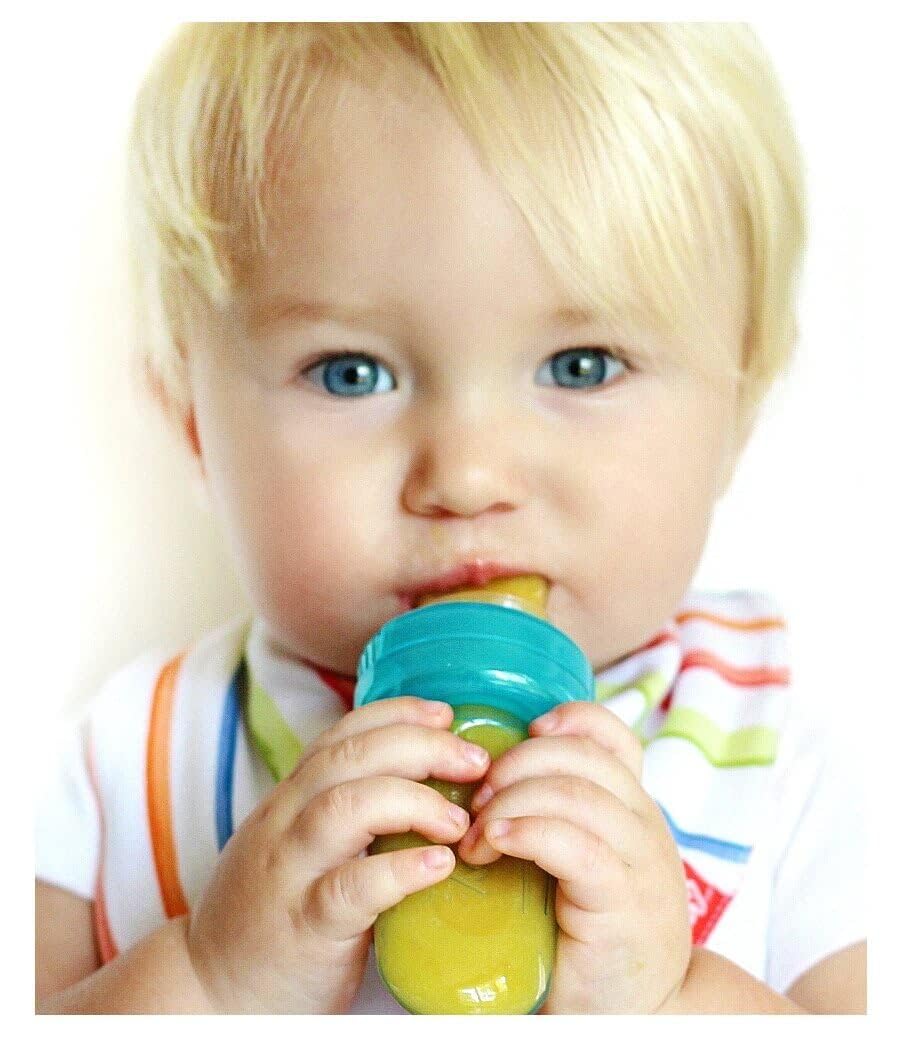 Nuby EZ Squee-Z valve design reduces drips during meals