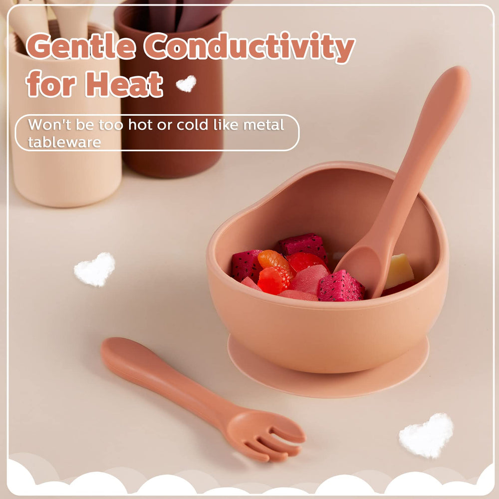 Nuenen soft-grip spoons support independent eating.