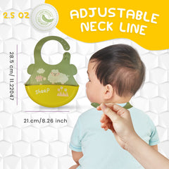 NUGEMS soft texture bib offers lightweight comfort during meals