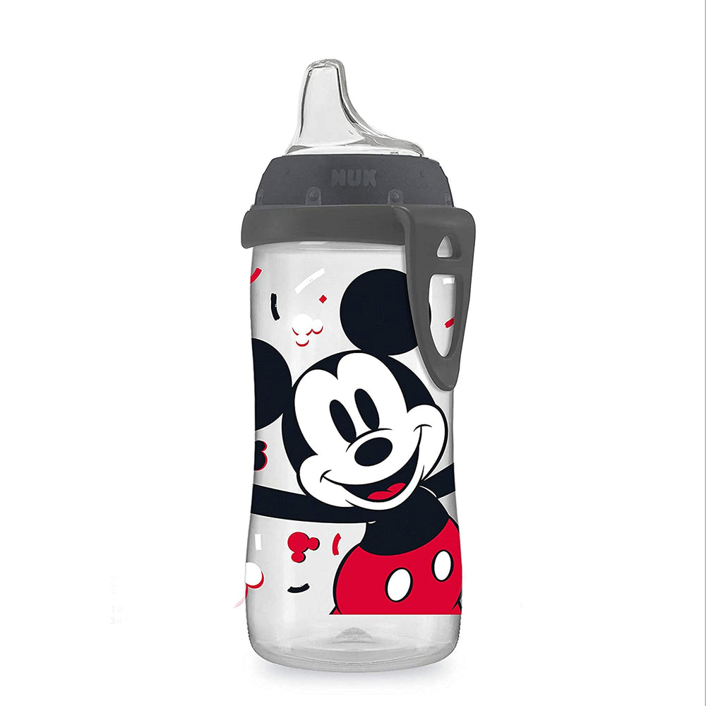 NUK Active Cup cap and clip scene shows leak-proof portability for busy families