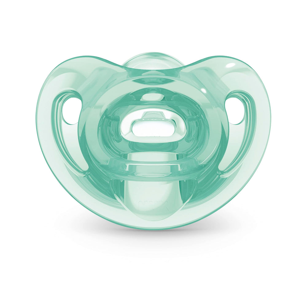 NUK Comfy Pacifier breast-like-fit eases transitions from breast to pacifier.