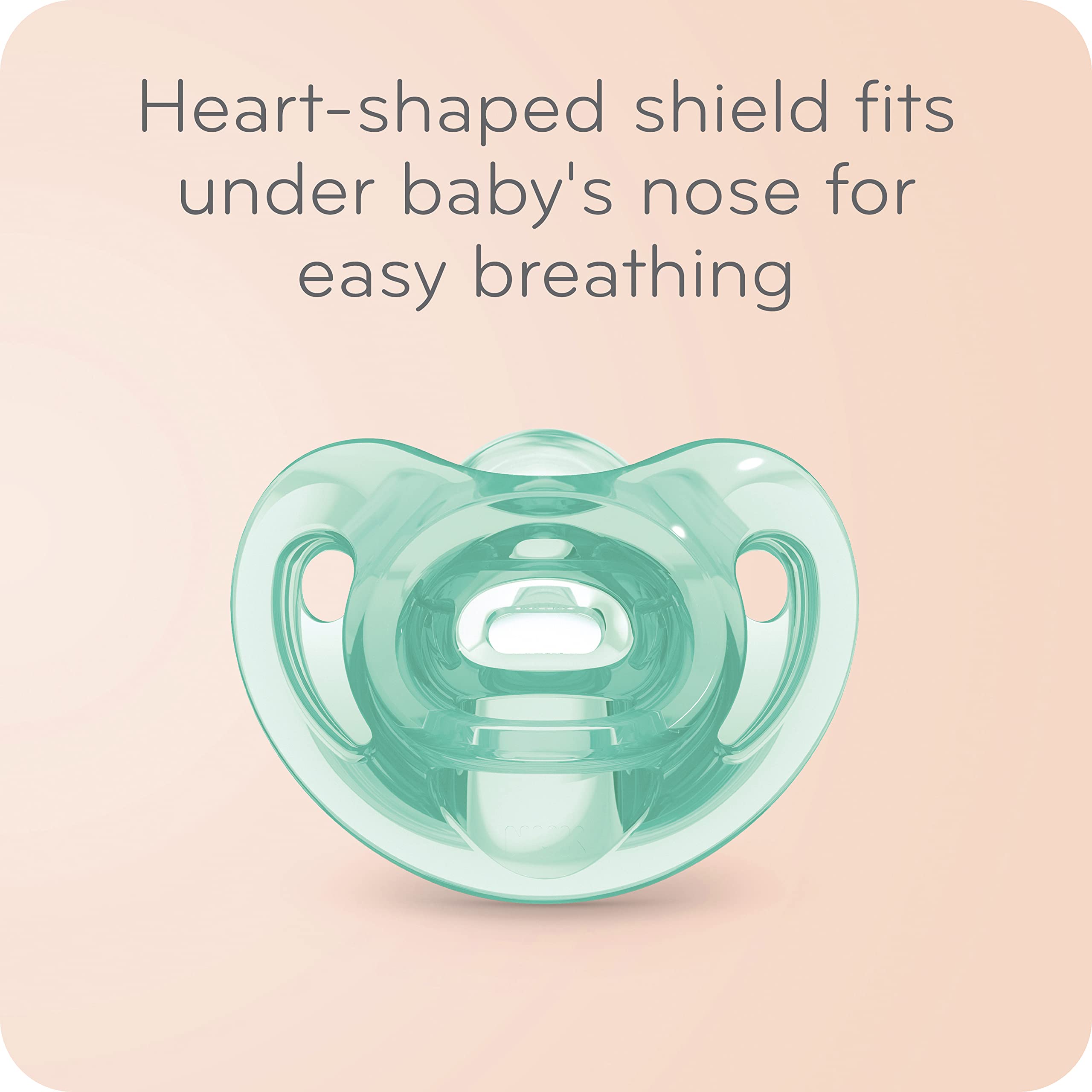 NUK Comfy Pacifier pack-six design keeps a pacifier ready.