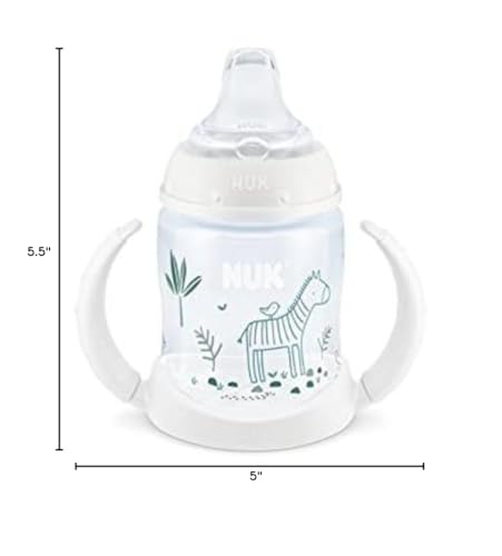 NUK Disney Learner Sippy Cup Woodlands Zebra BPA-free dishwasher-safe design for easy cleanup