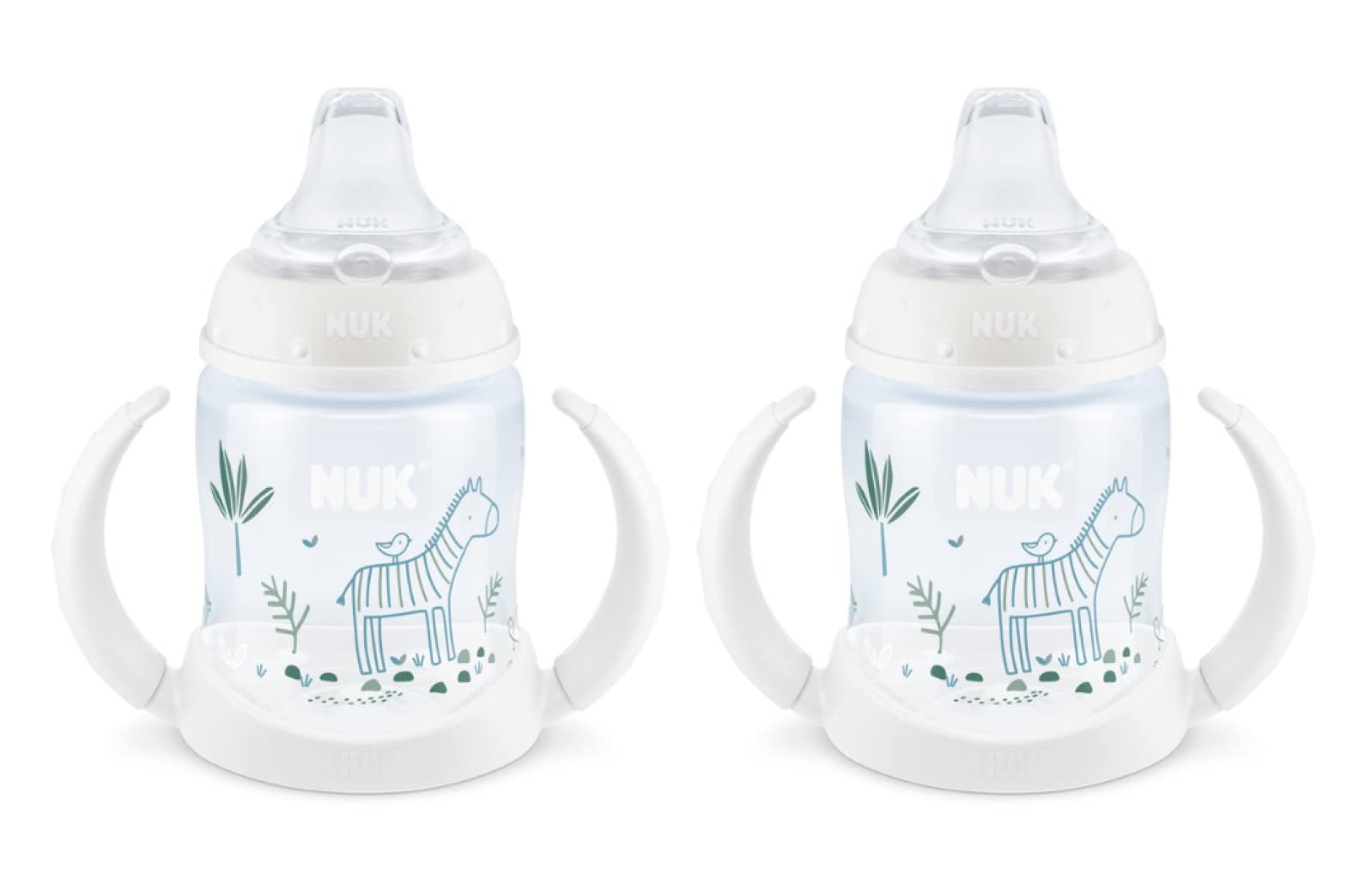 NUK Disney Learner Sippy Cup Woodlands Zebra spill-proof spout for gentle transition