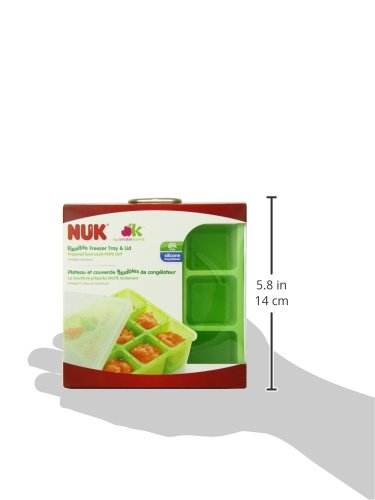 NUK easy-release portion tray aids quick meal preparation.
