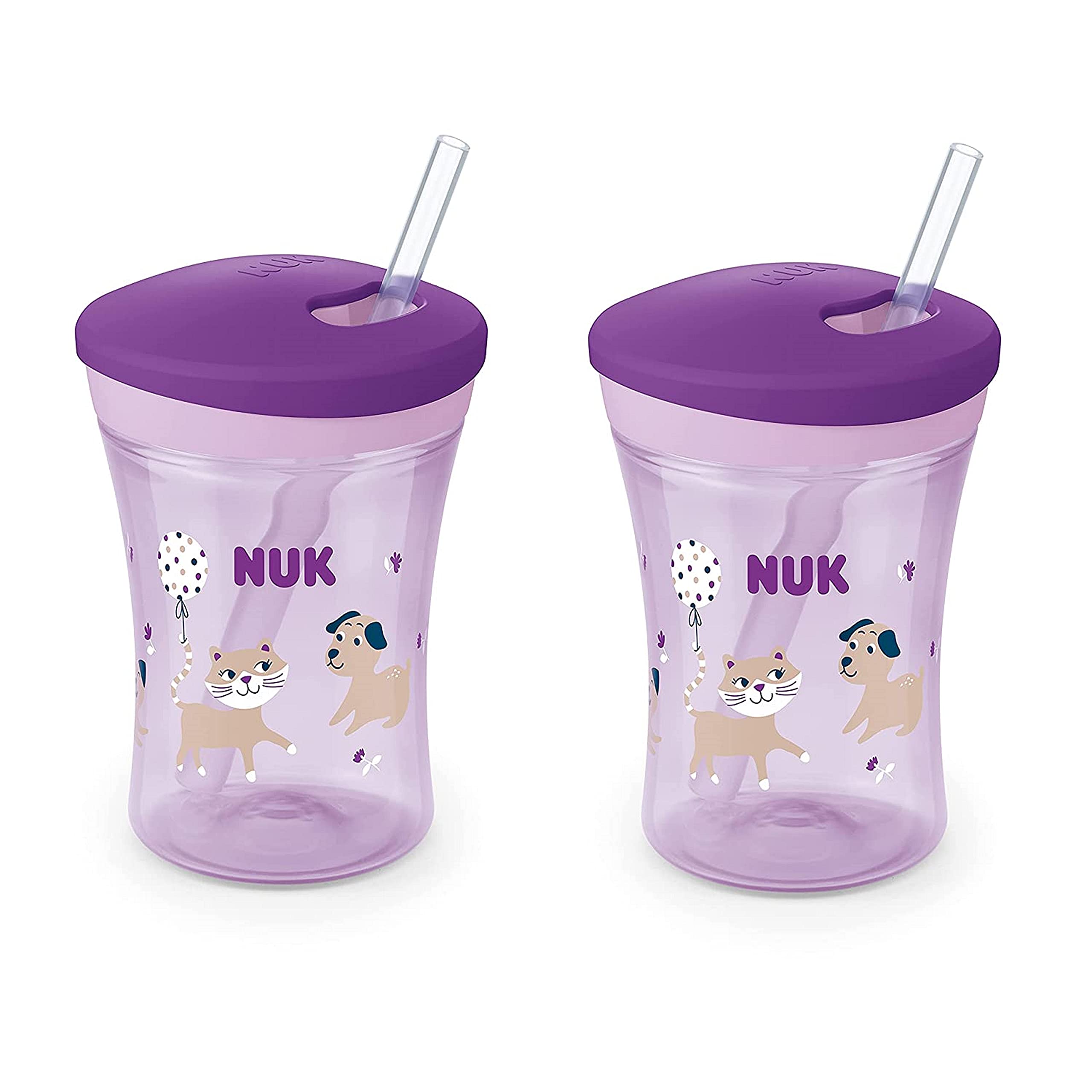 NUK Evolution Straw Cup BPA free and dishwasher safe on top rack
