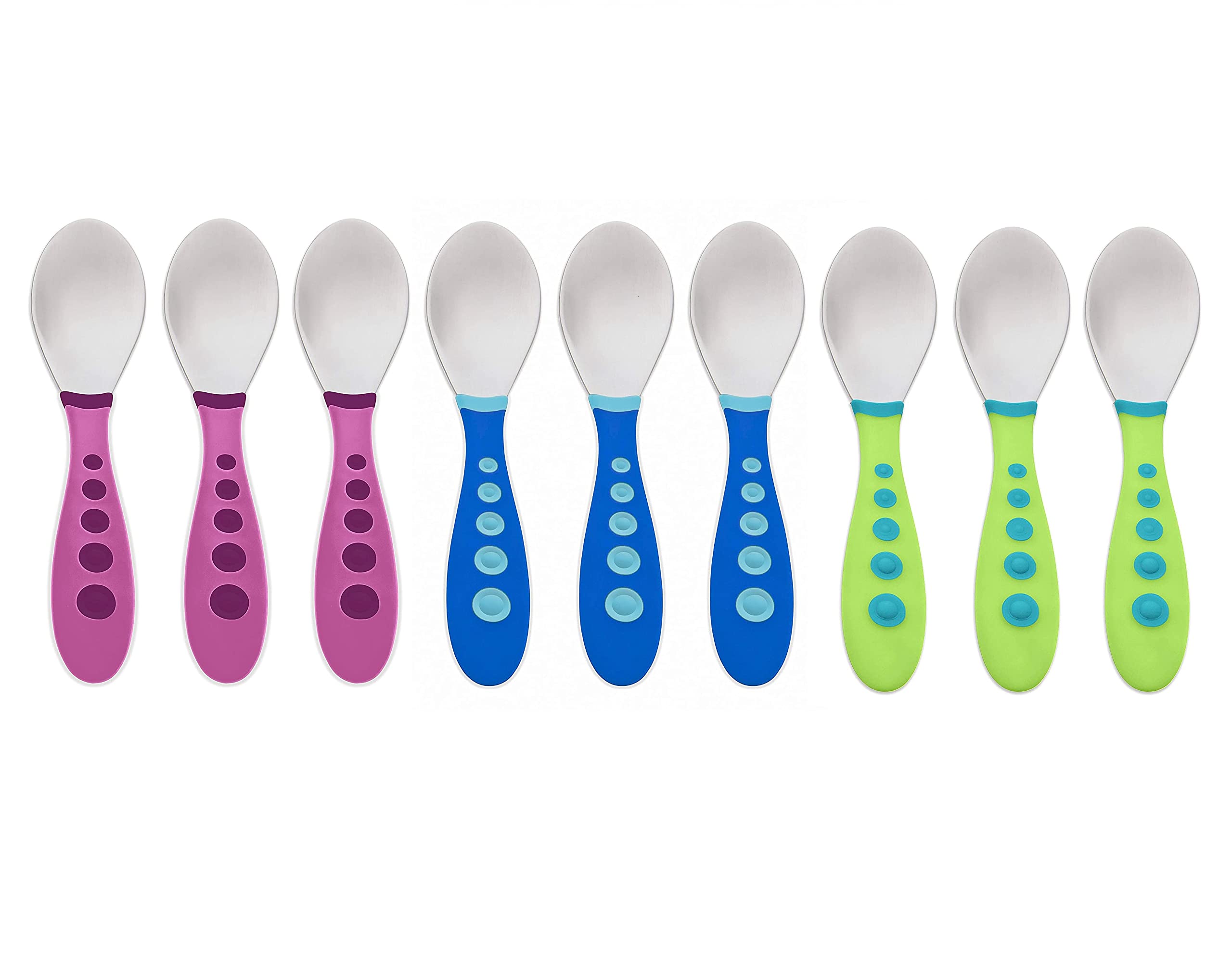 NUK First Essentials stainless-steel tips closeup highlighting sturdy construction for busy kitchens