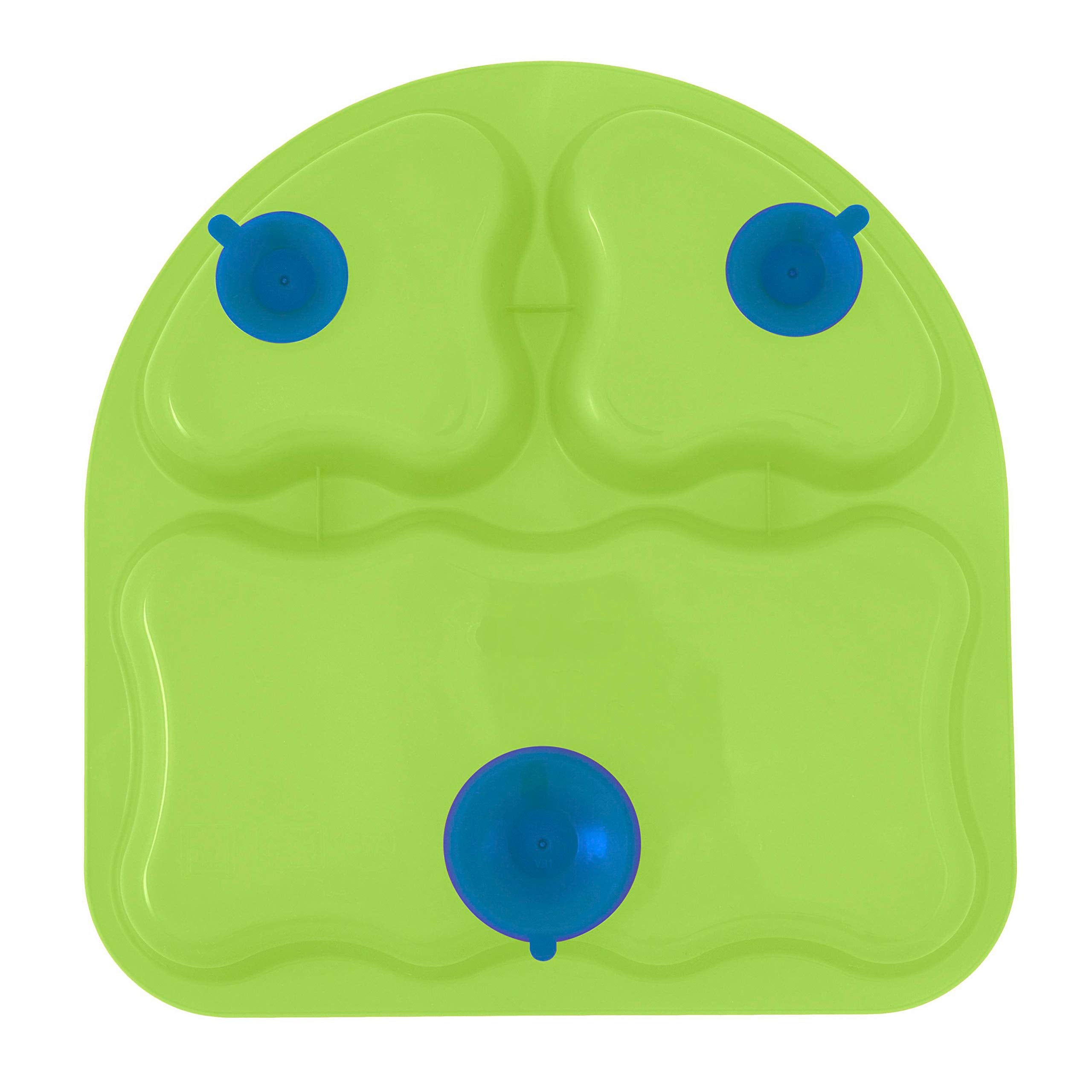 NUK First Essentials Tri-Suction Plates are microwave-safe and dishwasher-safe for convenience.