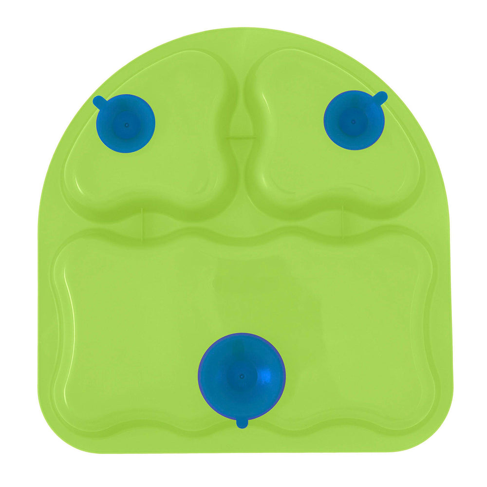 NUK First Essentials Tri-Suction Plates are microwave-safe and dishwasher-safe for convenience.