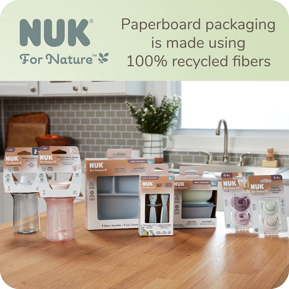 NUK for Nature Everlast 100% leak-proof seal prevents spills during adventures.