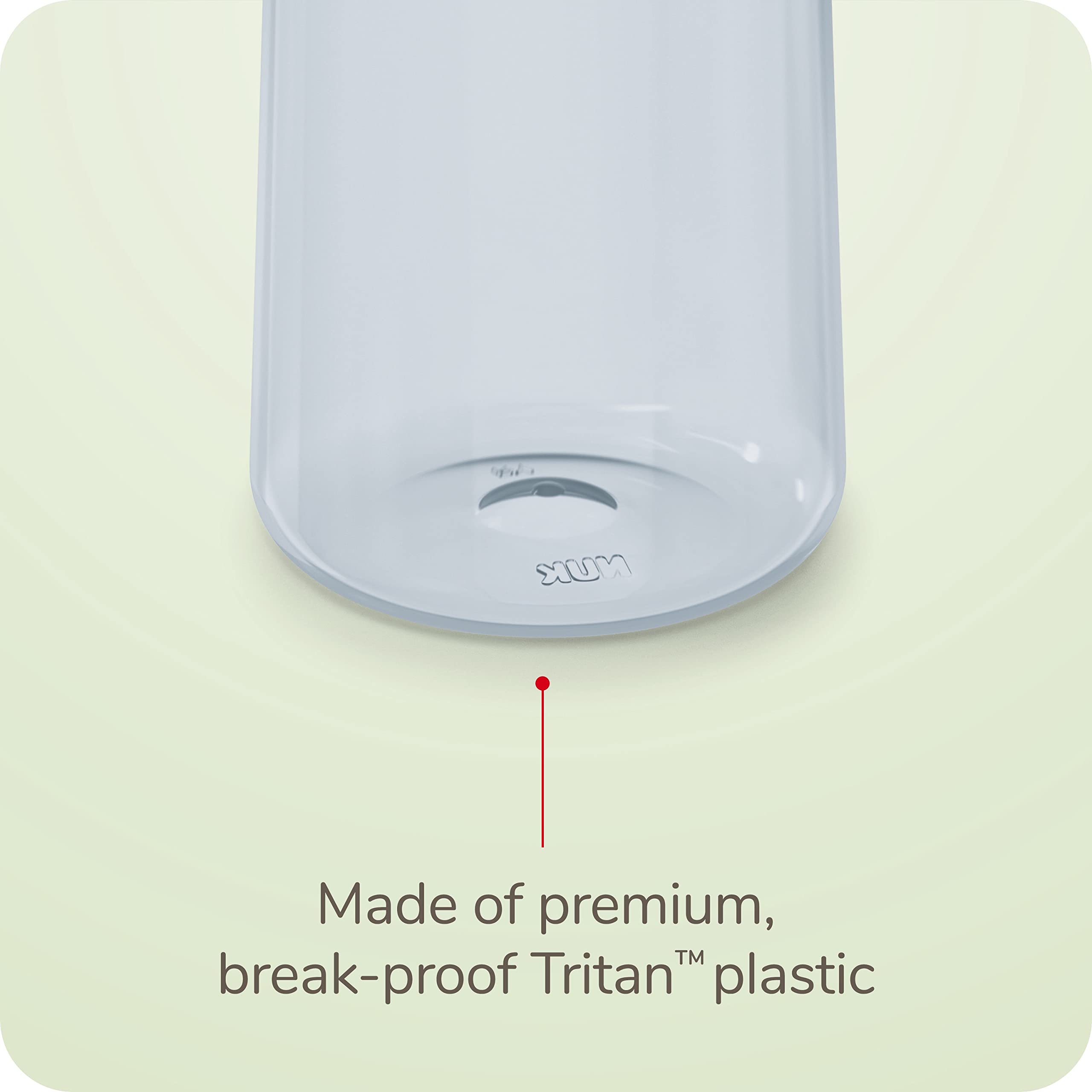 NUK for Nature Everlast leak-proof seal prevents spills during play.