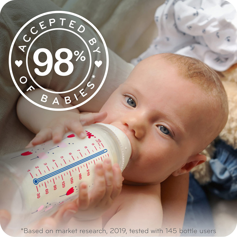 NUK four-pack packaging image for convenient feeding.