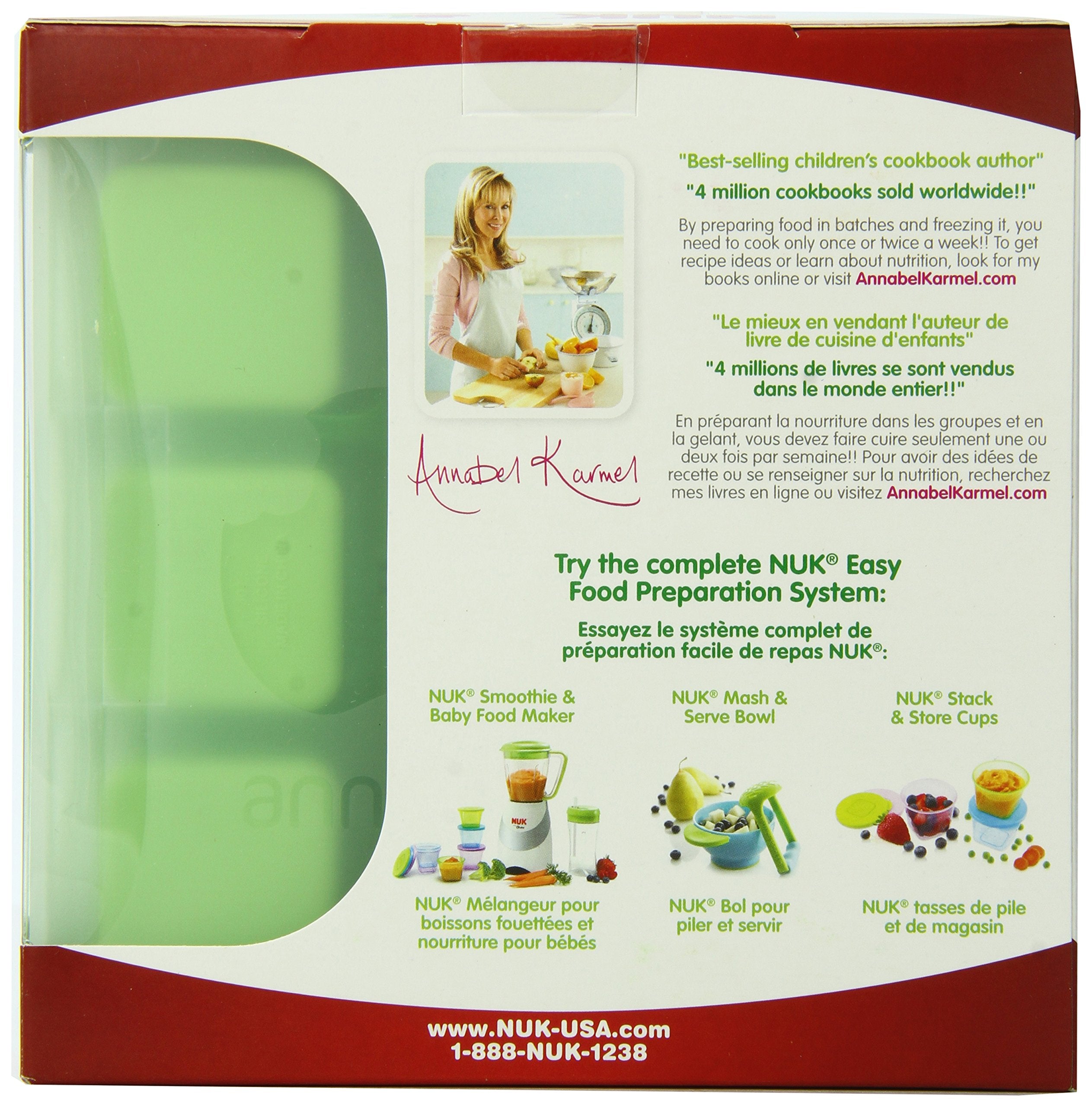 NUK freezer tray lid set keeps portions fresh and organized.