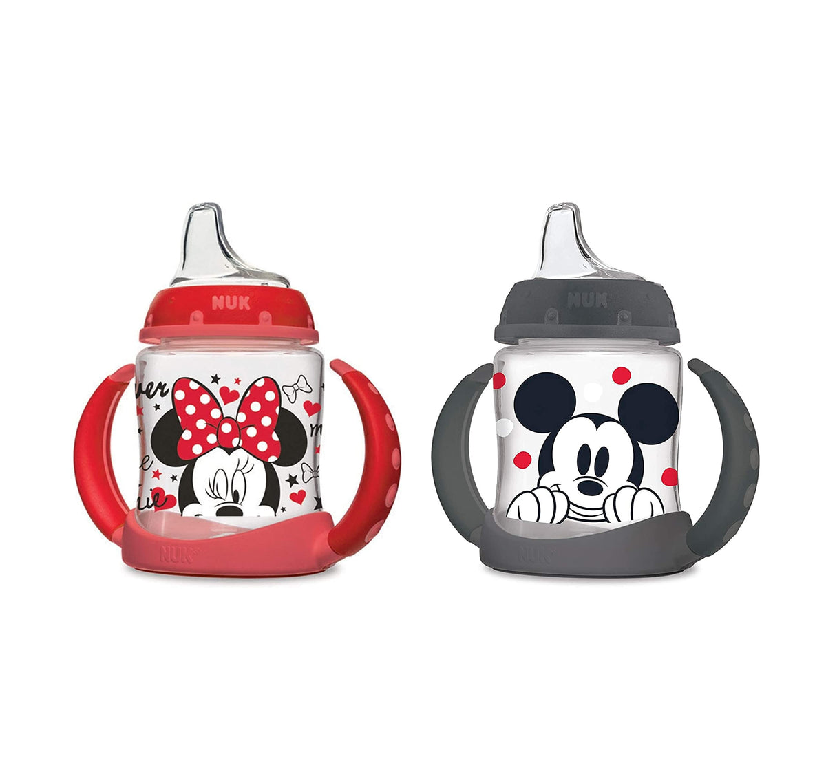 NUK Learner 5oz Sippy Cup with spill-proof spout, Disney design, reduces spills