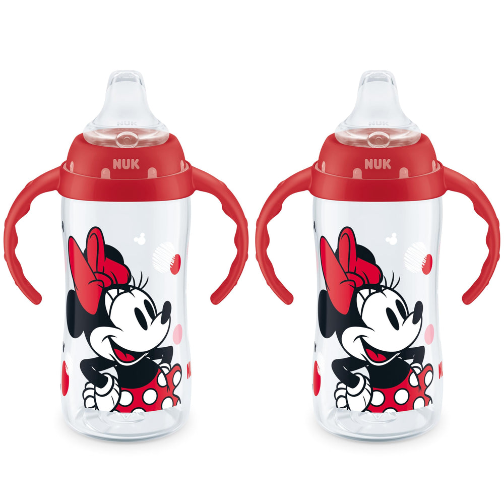 NUK Learner Cup Minnie Mouse soft spout supports gentle sipping and transition