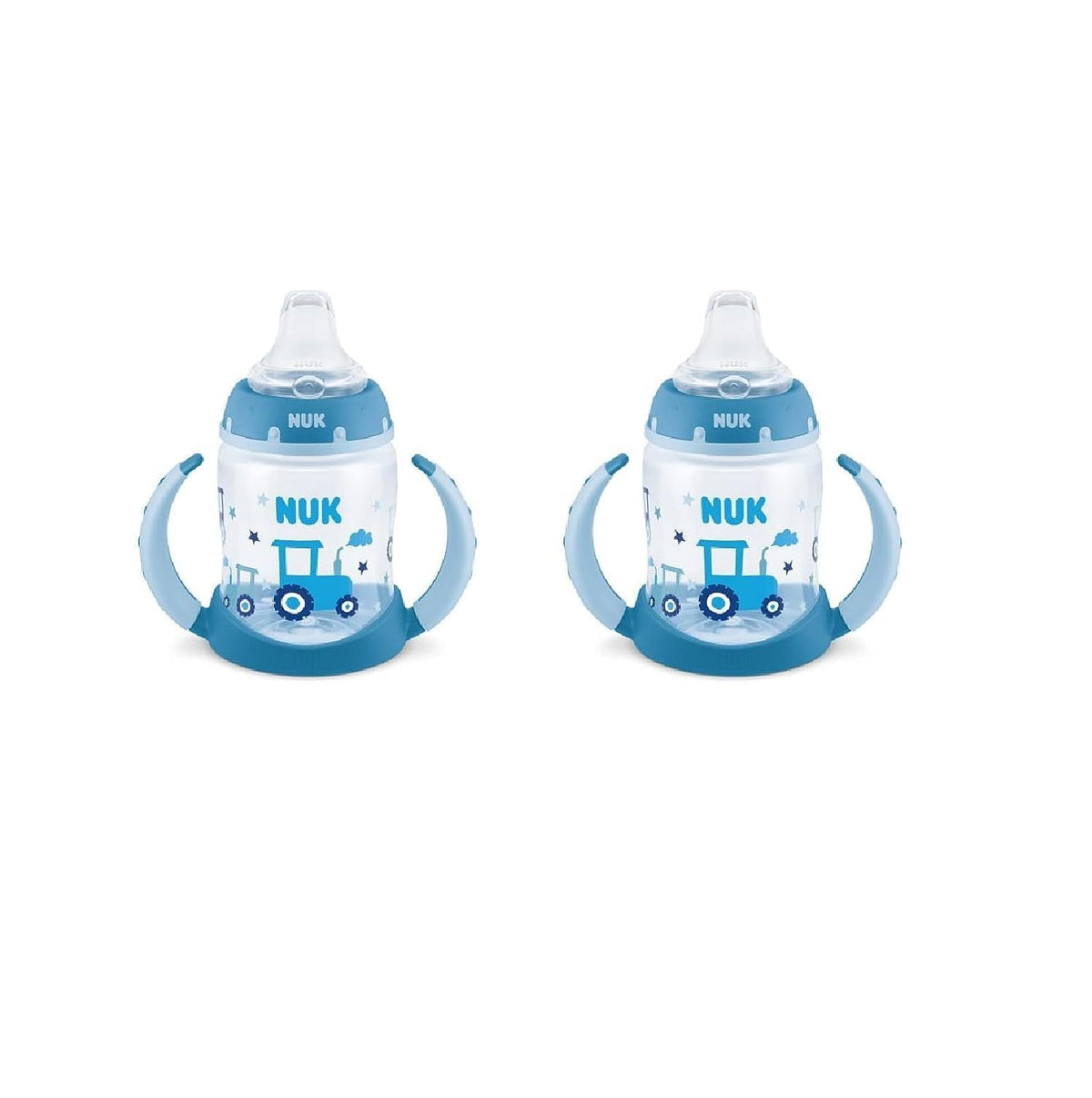 NUK Learner Cup tractor design, ideal for little hands at mealtimes