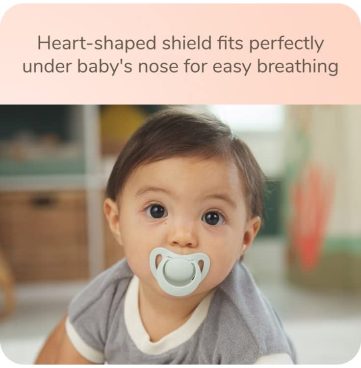 NUK orthodontic pacifier baby using during breastfeeding comfort