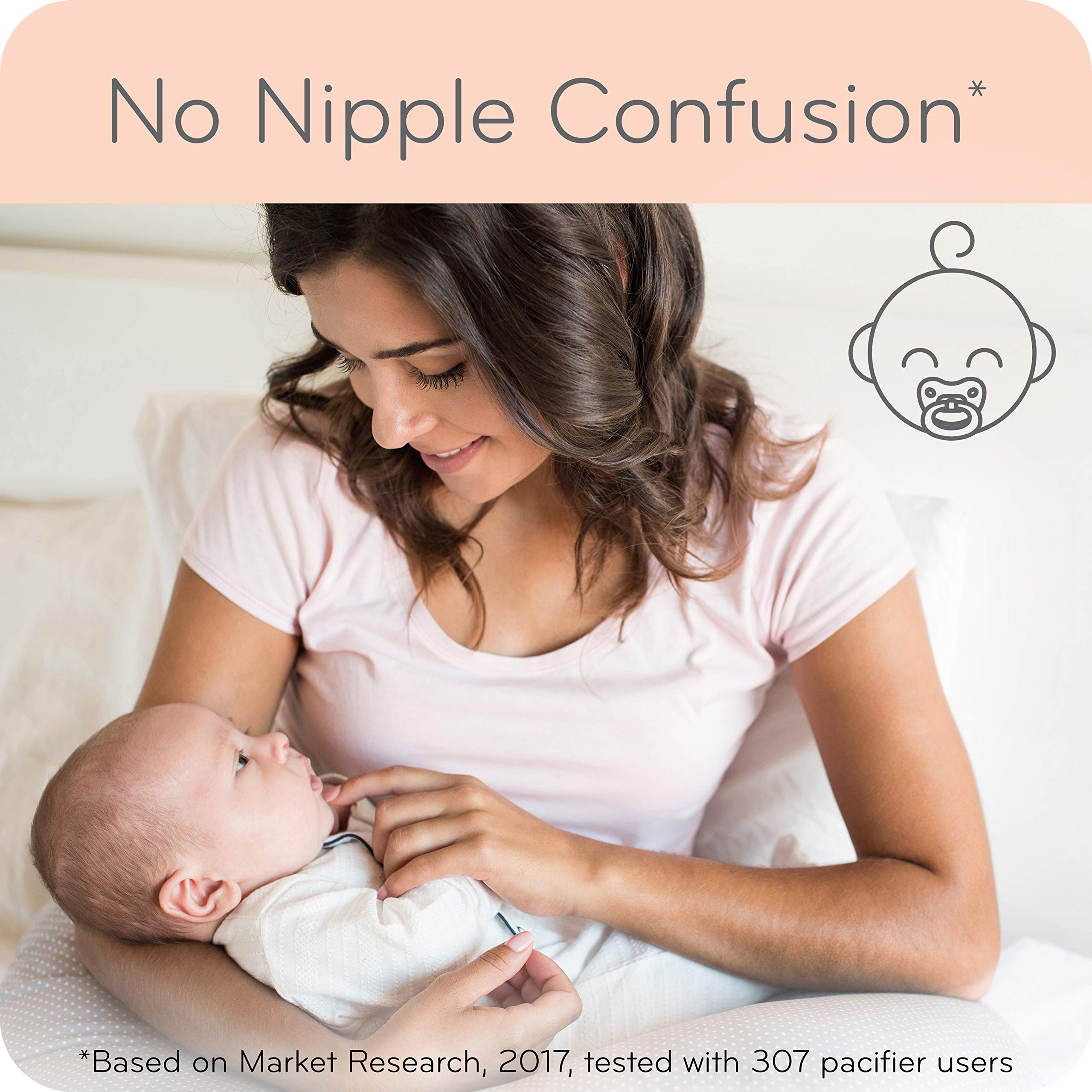 NUK pacifier top-rack dishwasher safe for easy cleaning