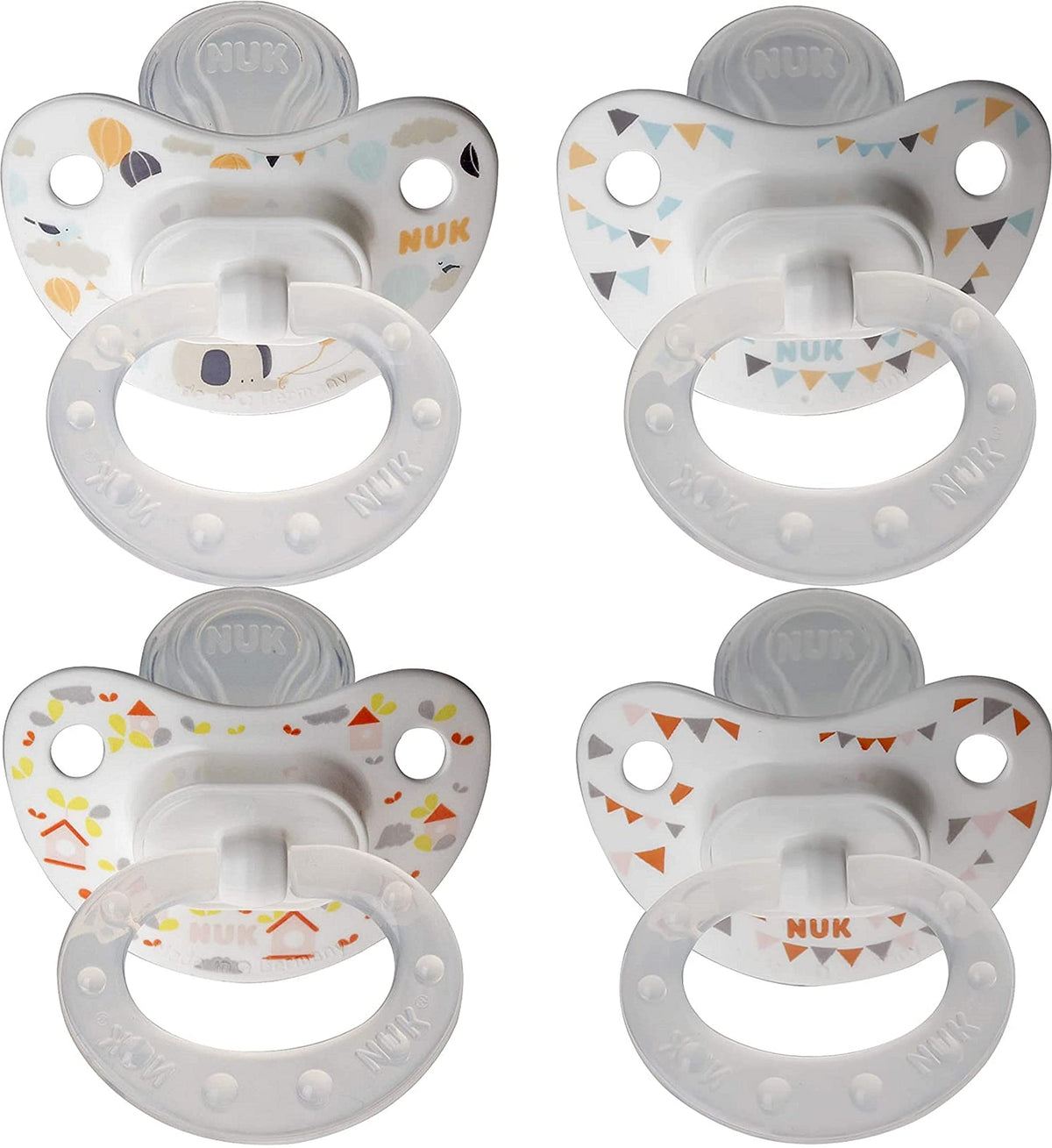 NUK orthodontic pacifiers 18-36 months with dots design support natural sucking
