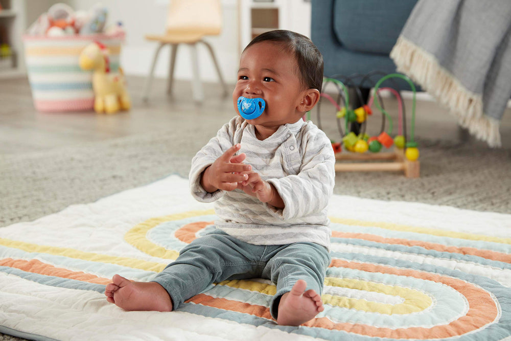 NUK pacifier acceptance note shows about 95% of babies respond