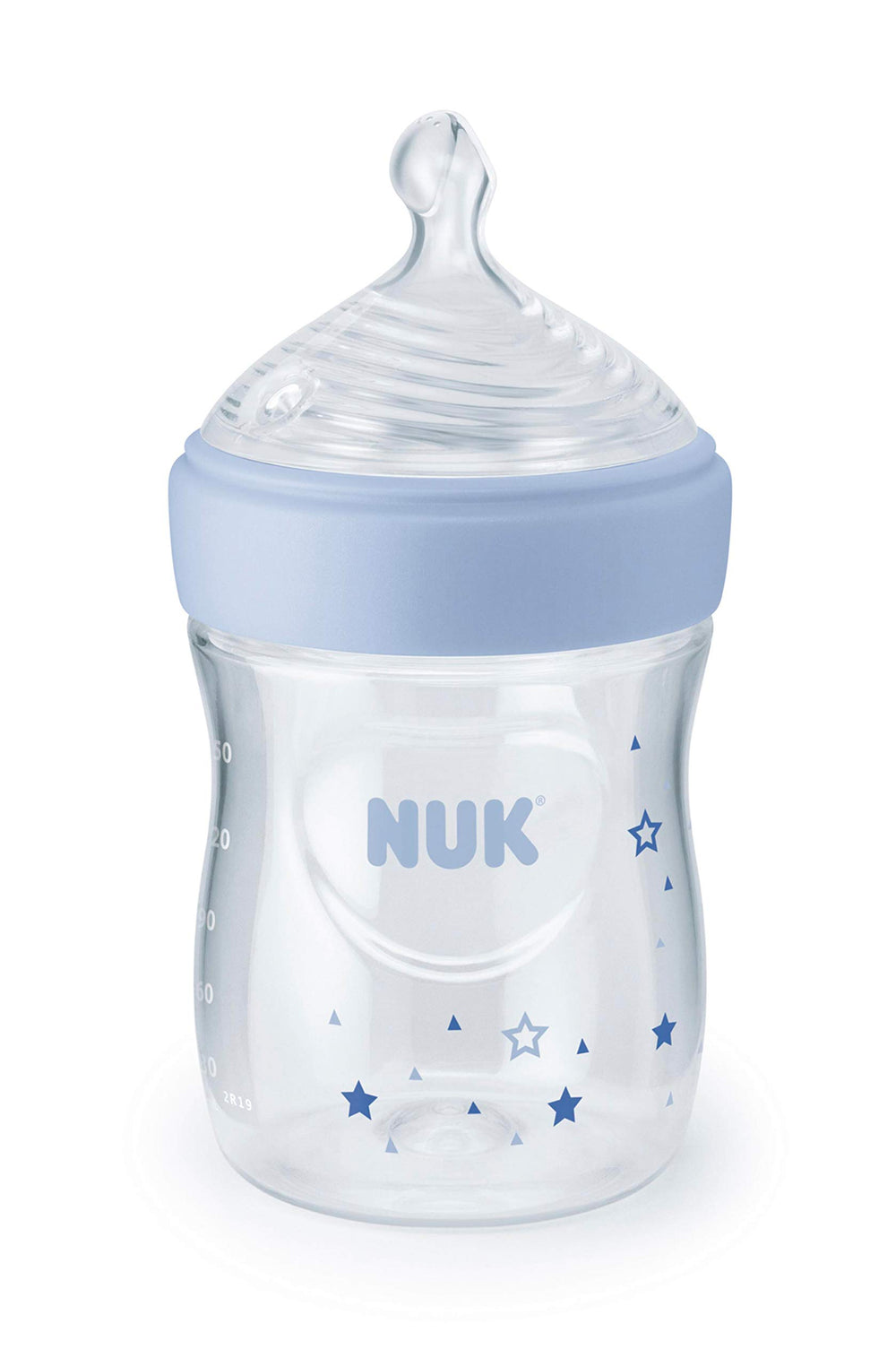 NUK Simply Natural anti-colic air vent reduces air swallowing during feeding.