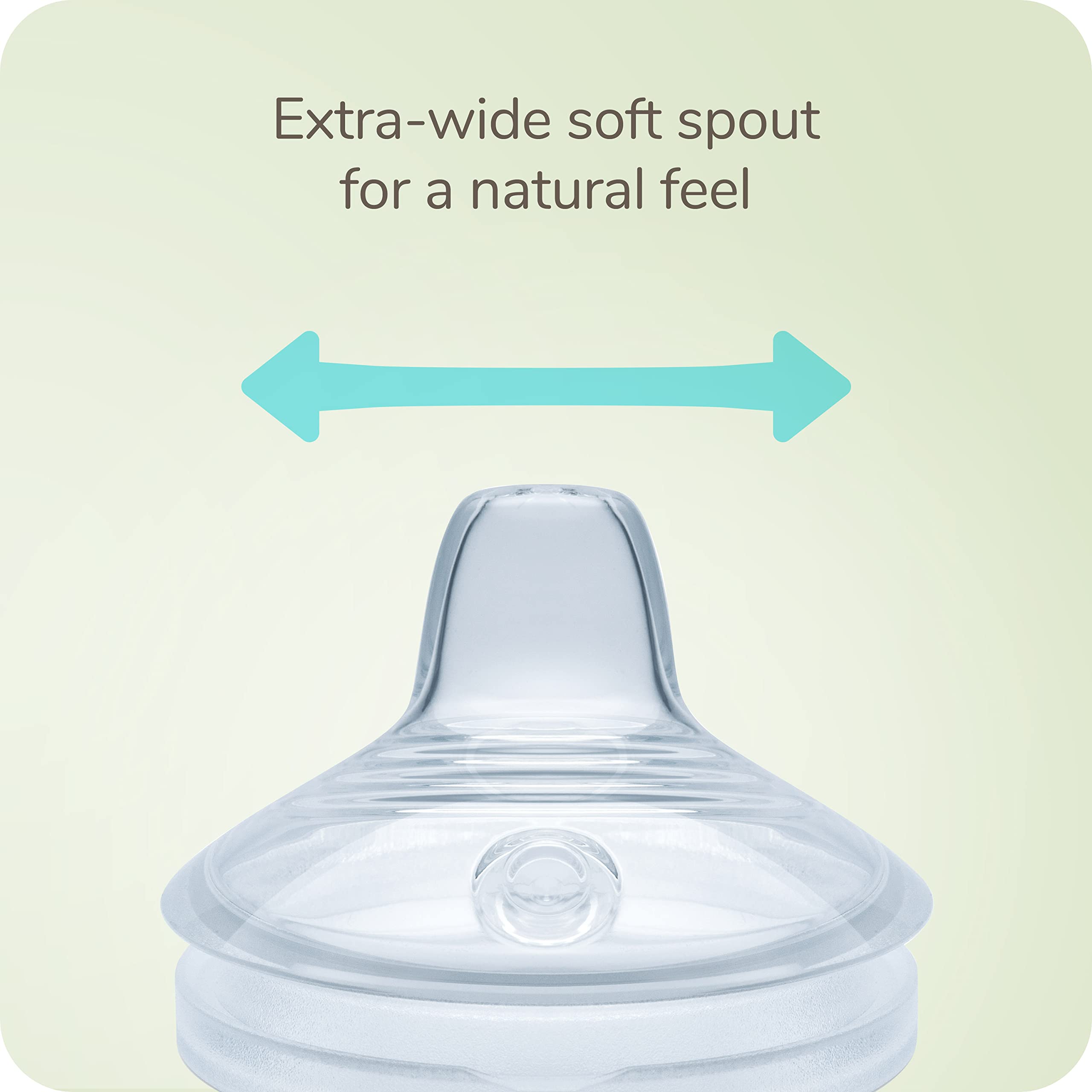 NUK Simply Natural Learner Cup anti-colic vent reduces swallowed air