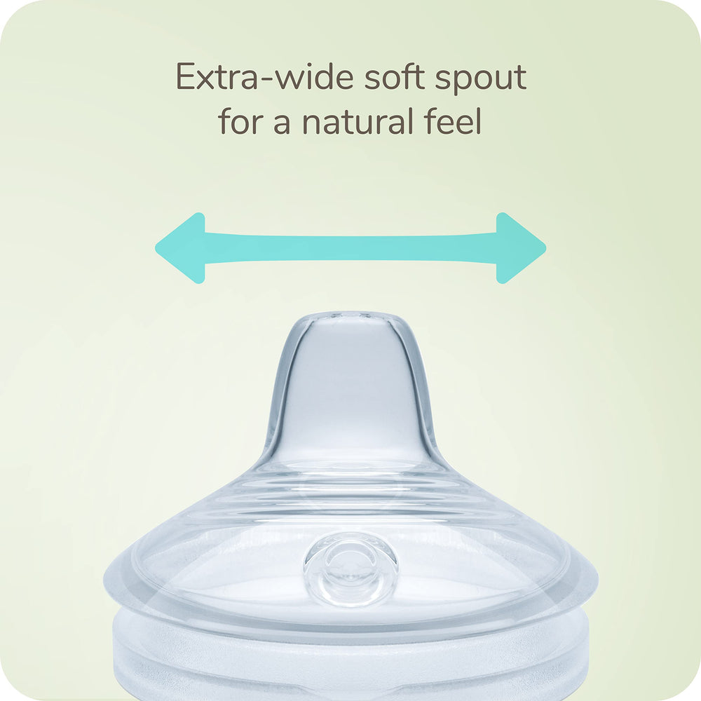 NUK Simply Natural Learner Cup anti-colic vent reduces swallowed air