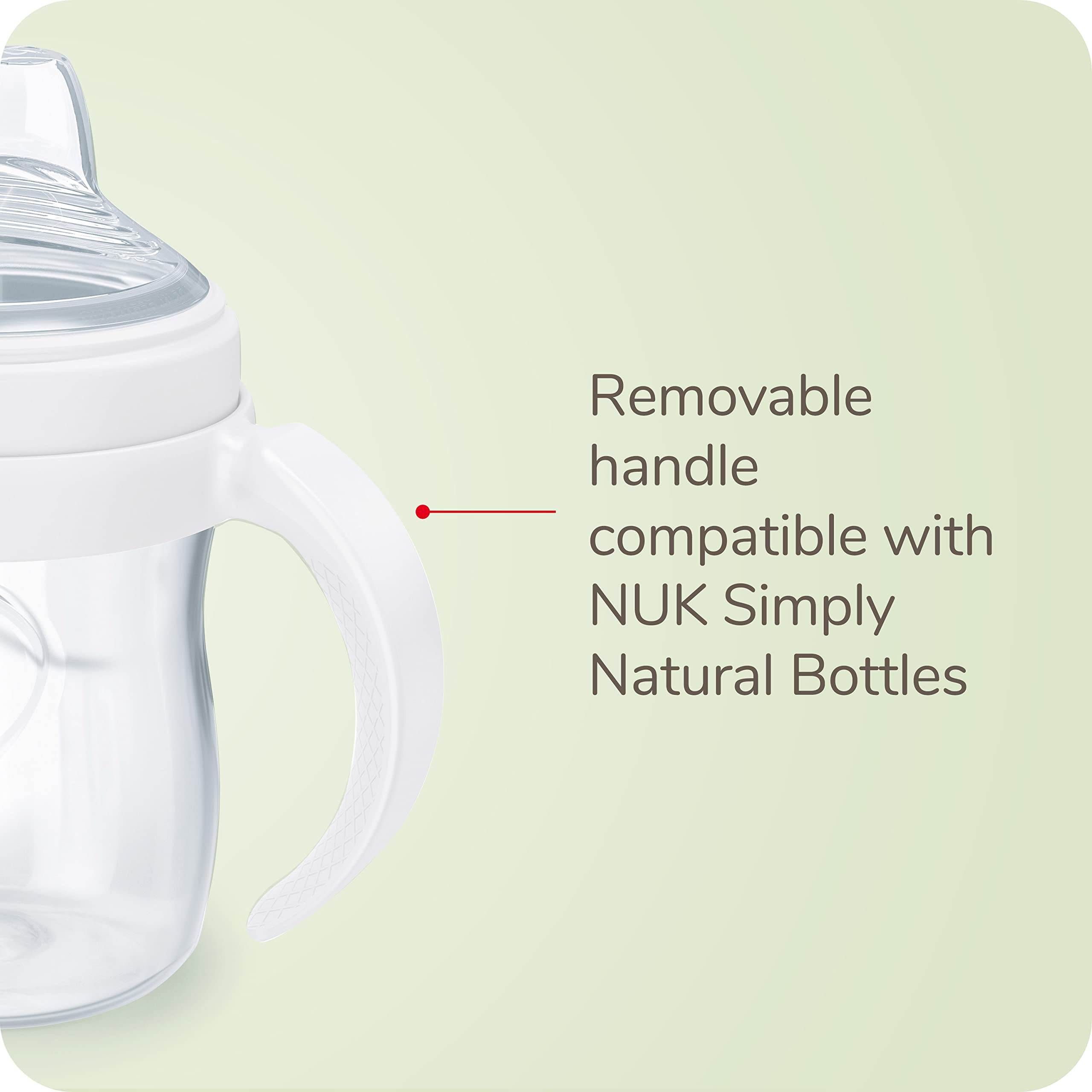 NUK Simply Natural Learner Cup BPA-free Tritan base and dishwasher-safe