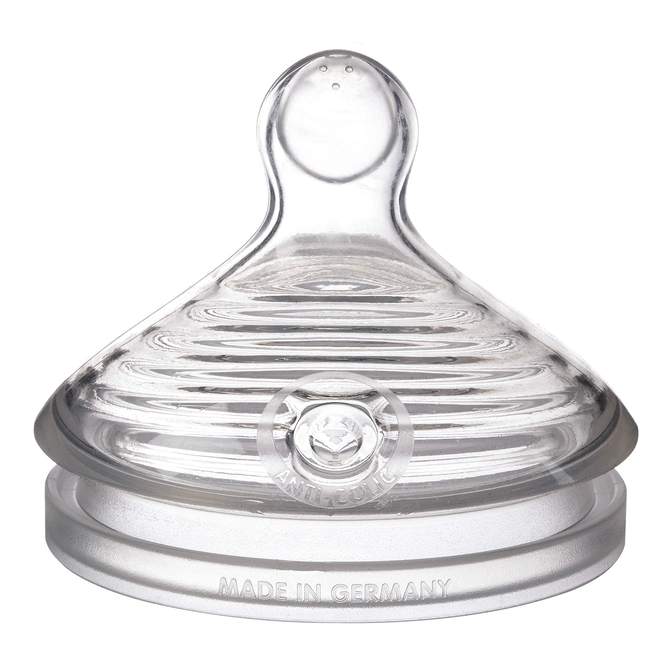 NUK Simply Natural multi-hole nipple for natural feeding feel and bonding.